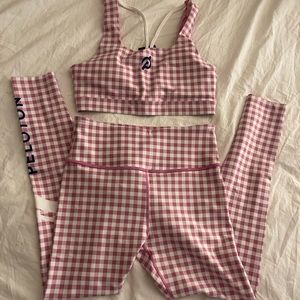 Peloton Gingham Workout Set
